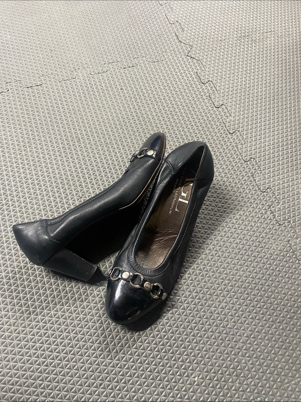 Attilio Giusti Leombruni AGL Black Leather Pumps Shoes 39 / 8.5